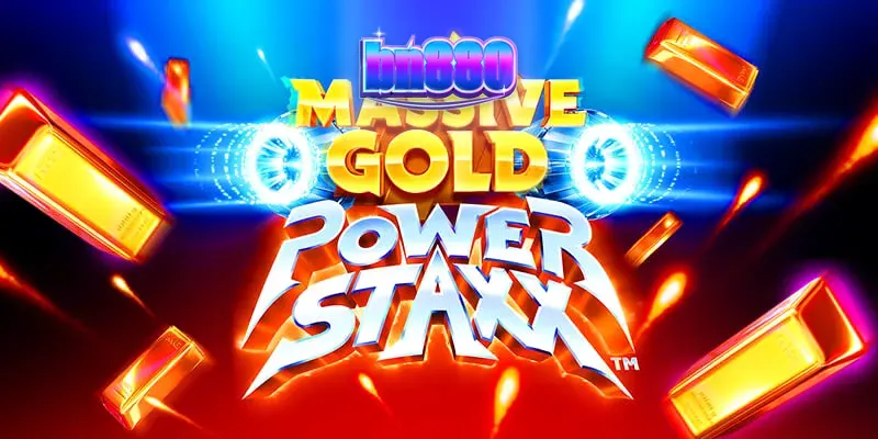 Massive Gold Power Staxx স্লট মেশিনের মহাকাশ থিমযুক্ত ইন্টারফেস
